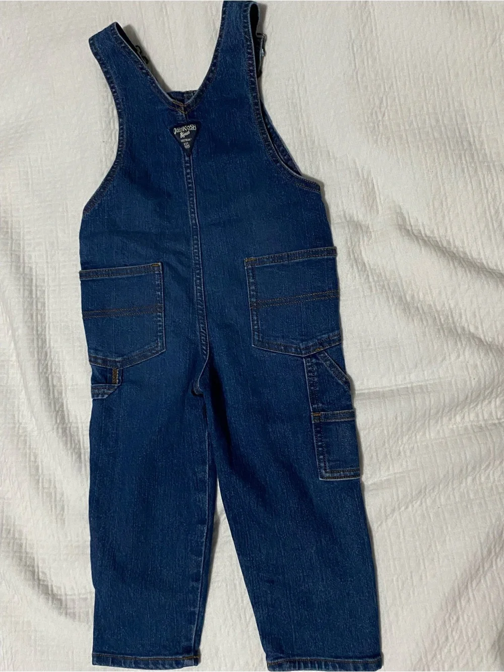 OshKosh B’gosh Toddler Denim Overalls 3T Blue Jean Vestbak Kids